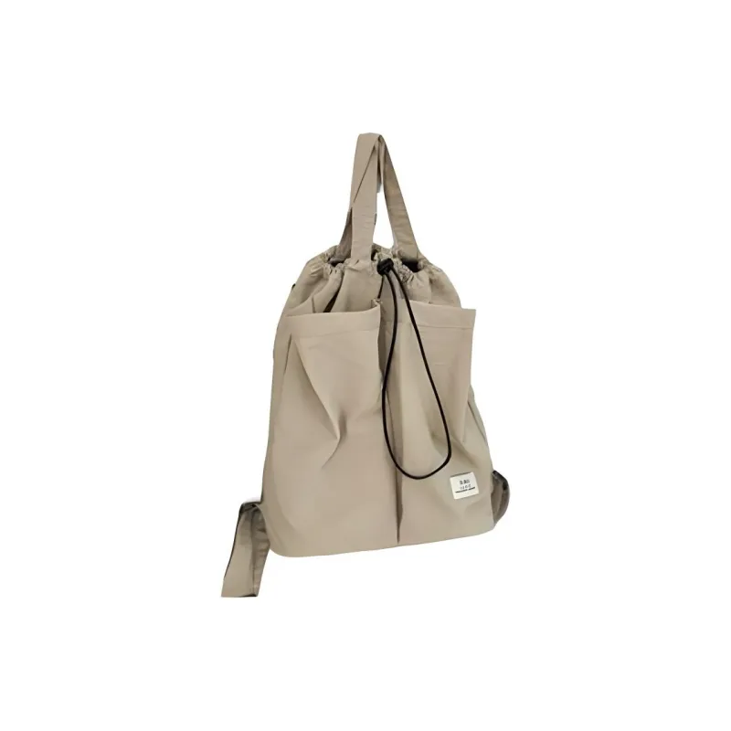 NIGEER Nylon Backpack Regular Unisex Black/Ecru/Green/Khaki-7