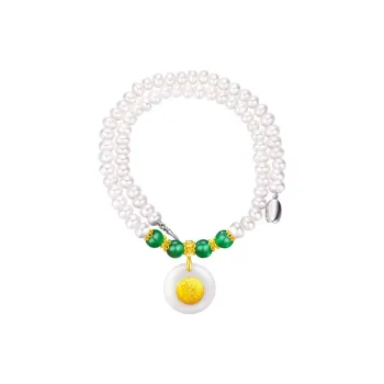 Yuanyanghuangjin Freshwater Pearl Necklaces Women's