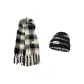 2 Pack (Striped Hat+Black White Scarf)