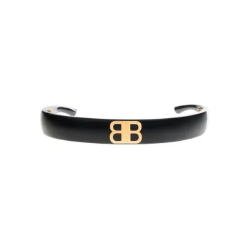 Balenciaga Brass, Steel Acetate Headbands Women's Black