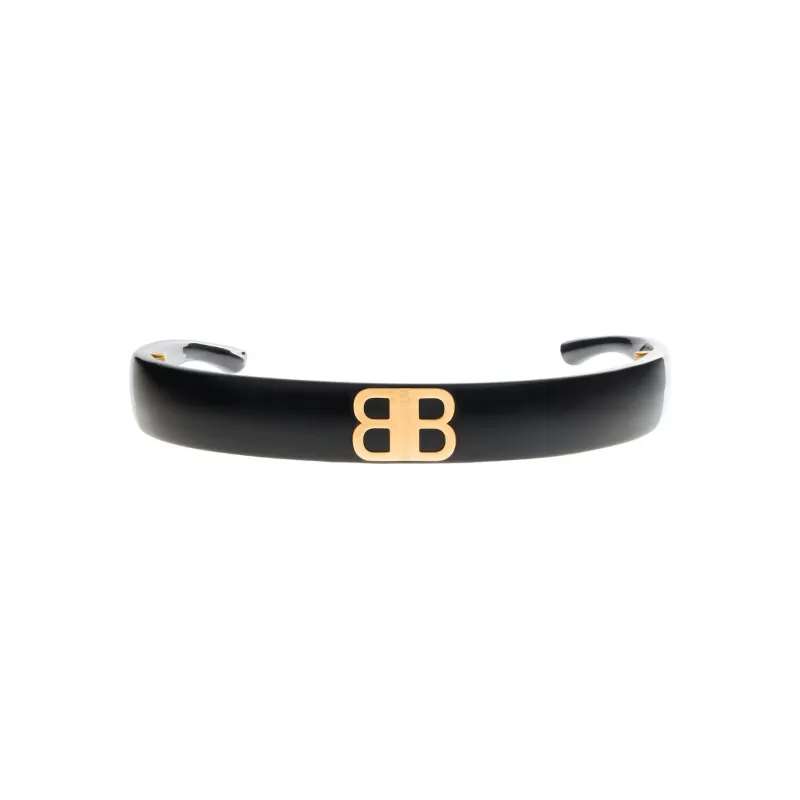 Balenciaga Brass, Steel Acetate Headbands Women's Black-0
