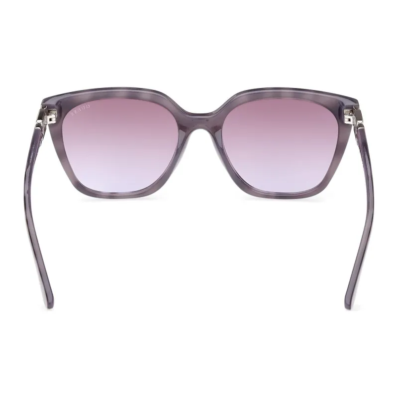 GUESS Plastic Irregular Shape Sunglasses Women's Brown-4