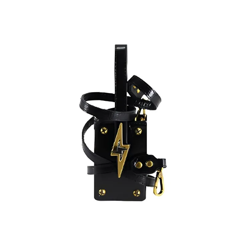 RFACTORY Cow Leather Handbag Trumpets Unisex Black-1