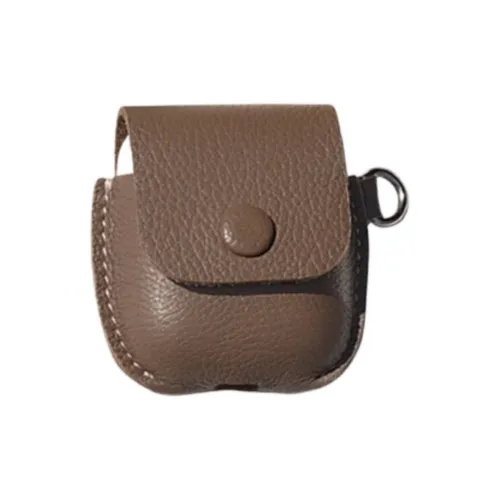 Proper Belongings Cow Leather AirPods Protective Case Unisex Muddy Rice