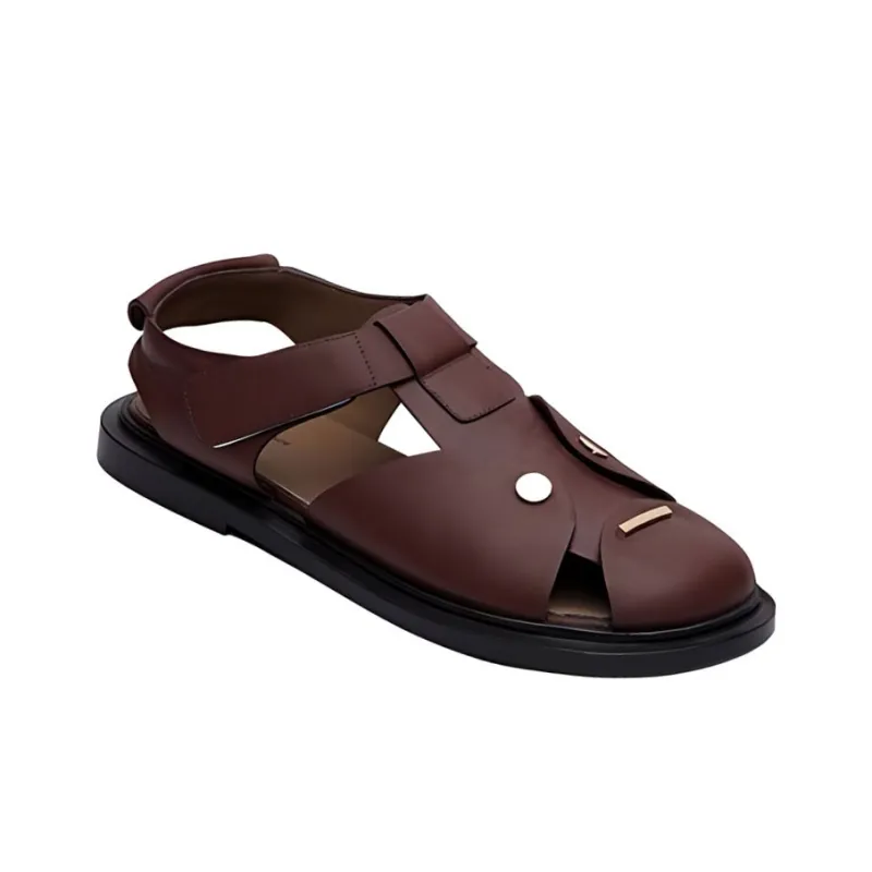 Short Sentence Erika Roman Sandals Women's Dark Brown-1