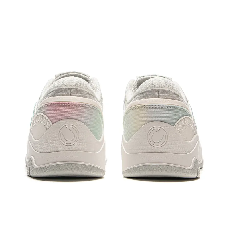 LINING Moon White 3 Skateboard Shoes Women's Low Top Cloud Green-5