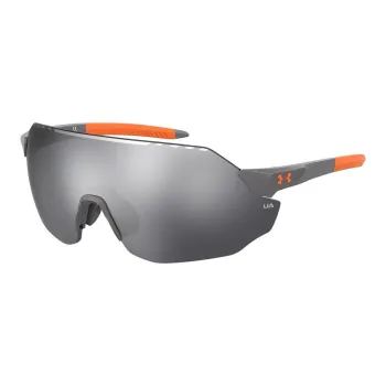 Under Armour Resin Irregular Shape Sunglasses Unisex Gray