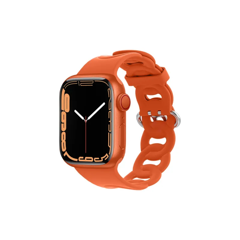 CHRROTA Watch Band Apple Compatibility Silicone Material-5