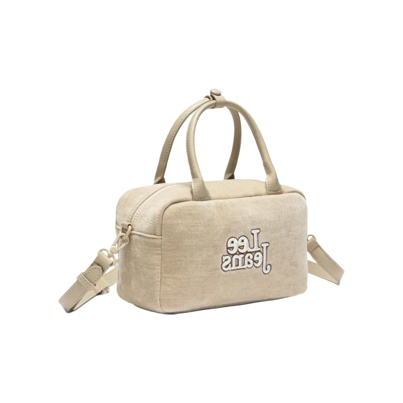 Lee Fabric Handheld Handbag Regular Women's Ecru-2