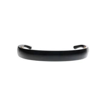 Balenciaga Acetate Brass Steel Headbands Women's Black