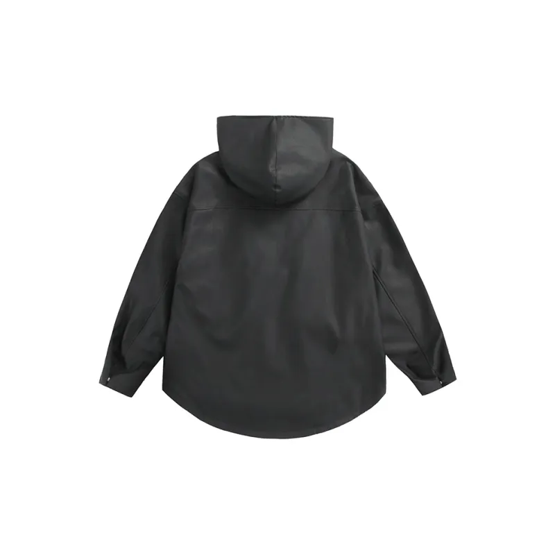 GEOFFREY B. SMALL Leather Jacket Unisex Black-1