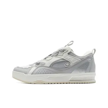 XTEP Master Of The Beast Anti Slip Wear Resistant Low Top Skateboard Shoes Men's Gray White