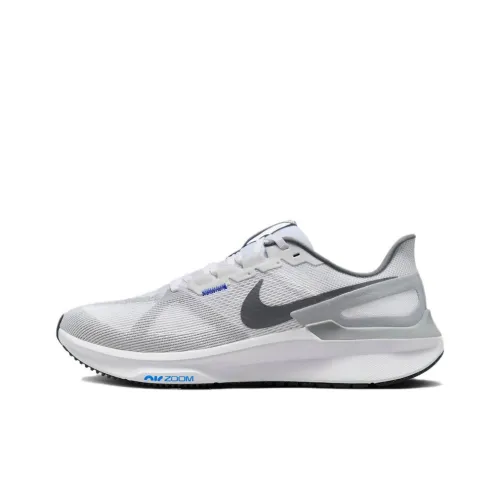 Nike Anti Slip Wear Resistant Low Top Casual Running Shoes Men's Gray White