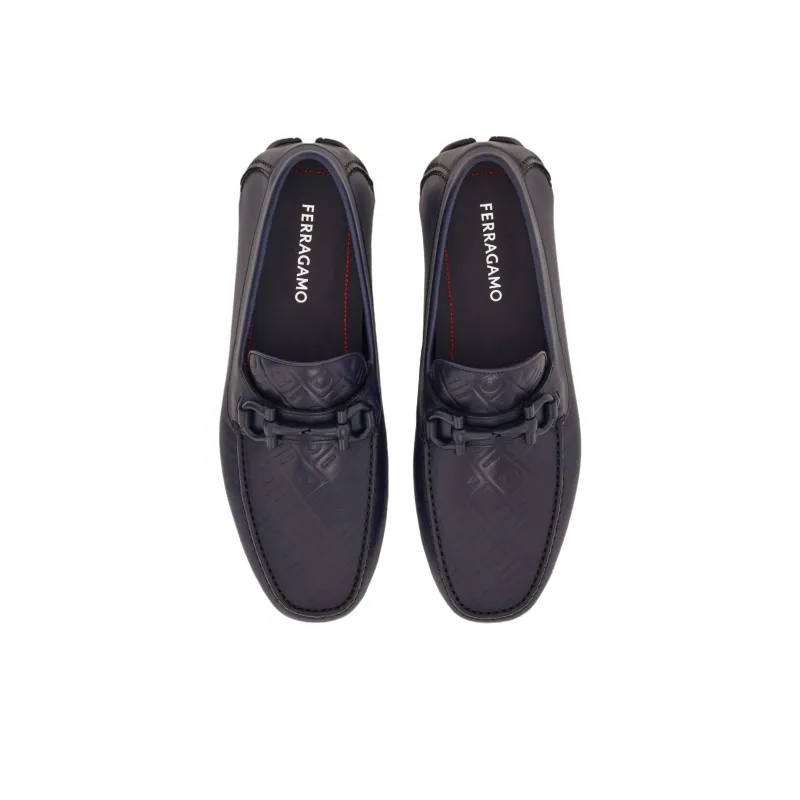 FERRAGAMO GANCINI Loafers Men's Dark Blue-3