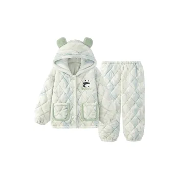 Qiao Ni Tong Pajama Set Women's Luminous Green