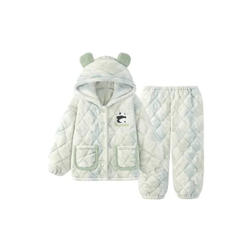 Qiao Ni Tong Pajama Set Women's Luminous Green