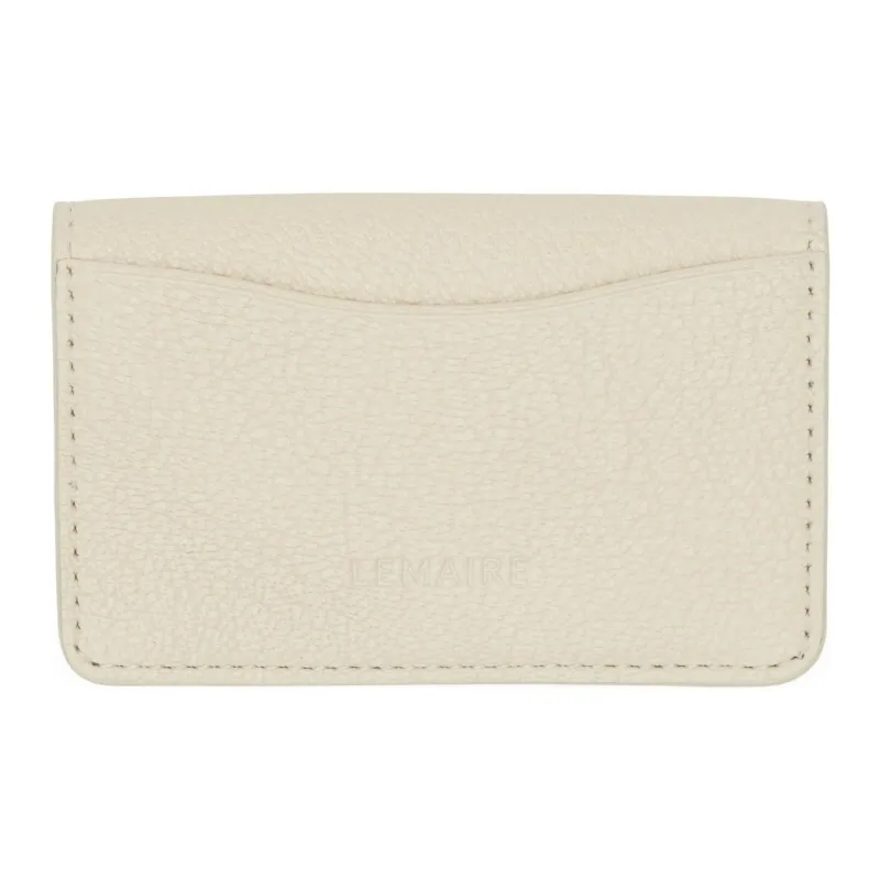 Lemaire Goatskin Envelope Bag Coin Purse Men's Gray White-1