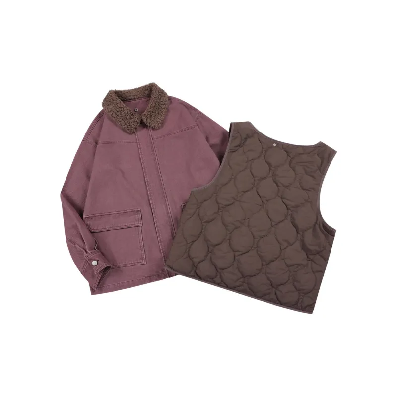 Crying Center Jackets Unisex Smoke Purple-2