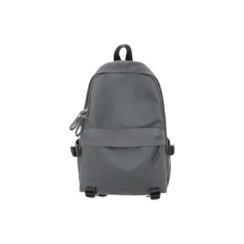 GOBLIN SHARKS 1759 PU Backpack Large Size Unisex Gray Black/Green/Red