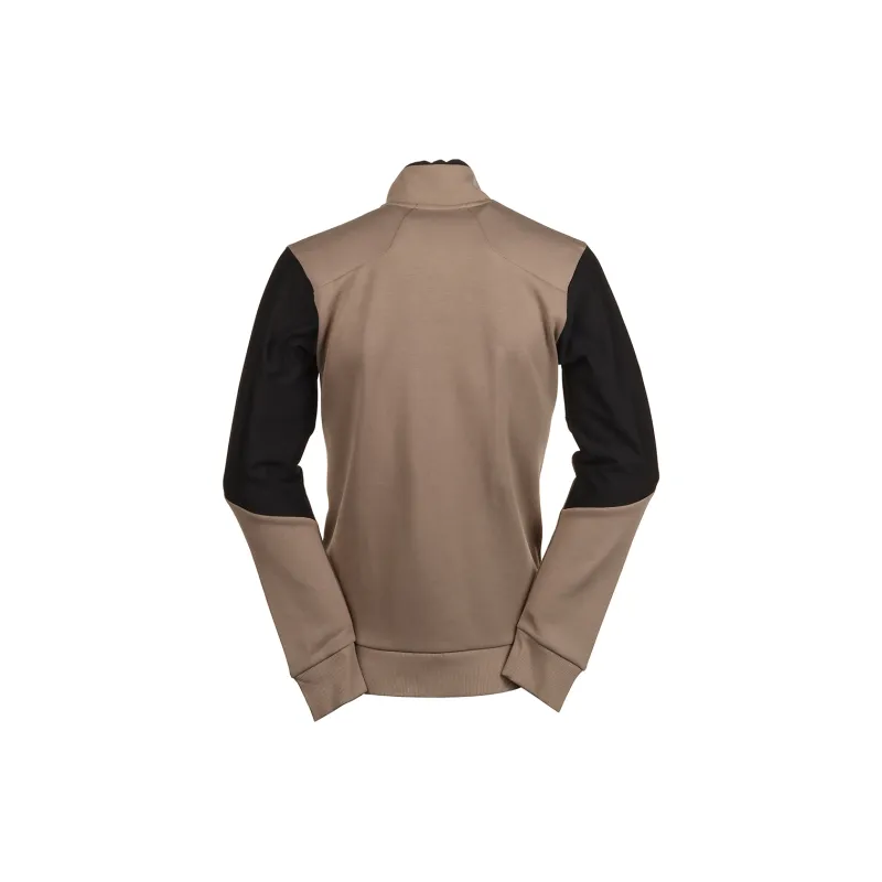 HUGO BOSS Zip Up Sweatshirt With 3D Moulded Logo Jackets Coats Men's Brown-1