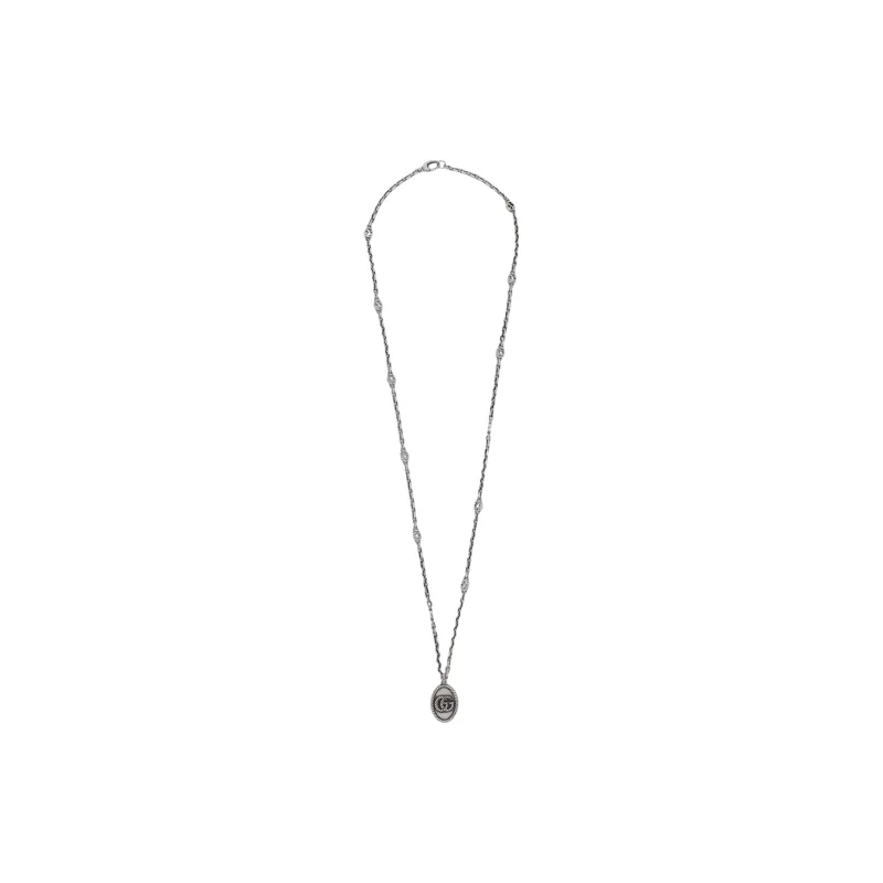 GUCCI 925 Sterling Silver Necklaces Unisex Silver-2
