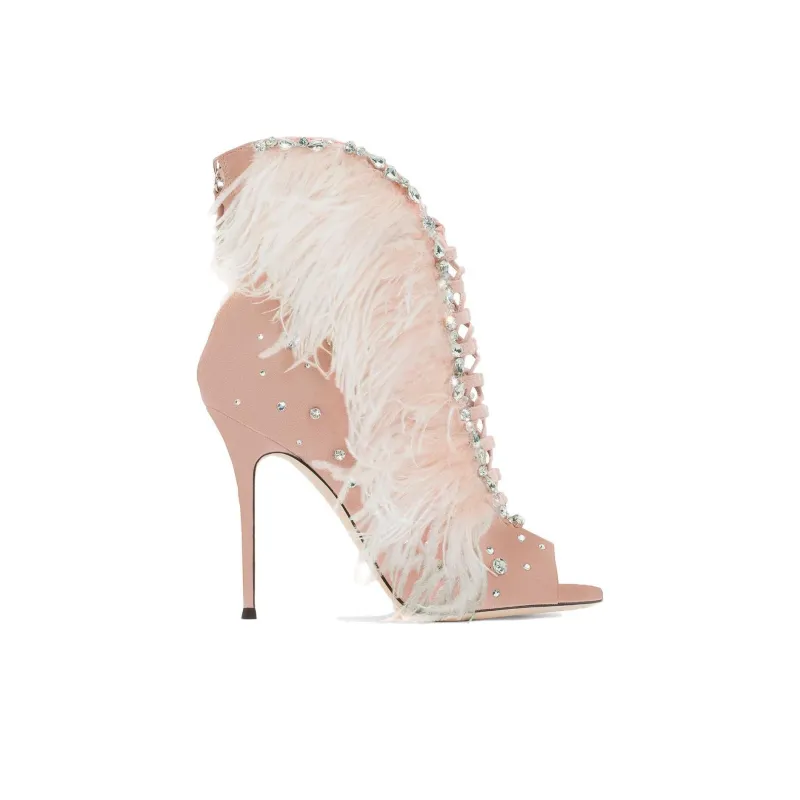 Giuseppe Zanotti/GZ Charleston Ankle Boots 10.5cm Women's Pink-1