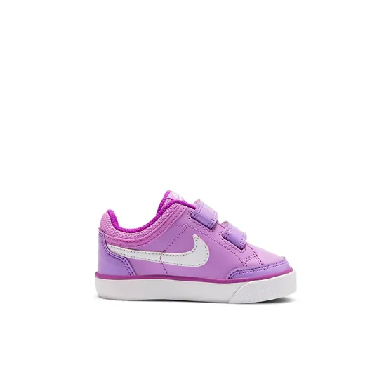 Nike Capri 3 Anti Slip Wear Resistant Low Top Toddler Shoes Taro Purple Infant And Toddler-1
