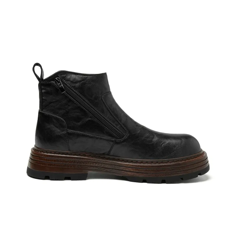 SEPTWOLVES Ankle Boots Men Red Brown/Black-9