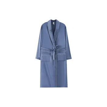 Maultiay Bath Robes Women's Blue