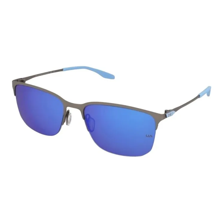 Under Armour Metal Rectangular Sunglasses Men's Gray-0