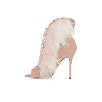 Giuseppe Zanotti/GZ Charleston Ankle Boots 10.5cm Women's Pink