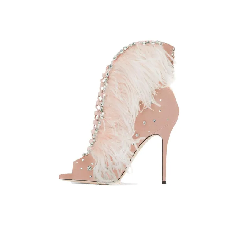 Giuseppe Zanotti/GZ Charleston Ankle Boots 10.5cm Women's Pink-0