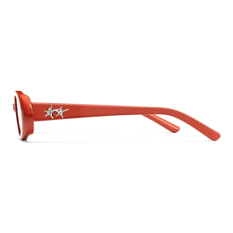 PARZIN Plate Frame Oval Sunglasses Unisex-15