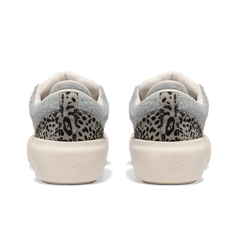 MATNUT Ice Blue Leopard, Suede Platform Height Increasing Skateboard Shoes, Celebrity Same Style-4