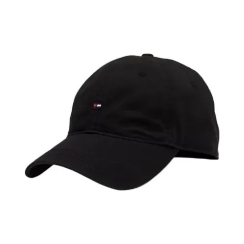 Tommy Hilfiger Cotton Fabric Baseball Caps Men's Black