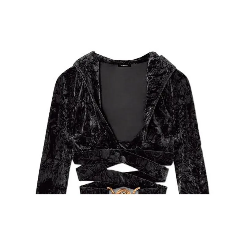VERSACE Velvet Top 'Black'-4