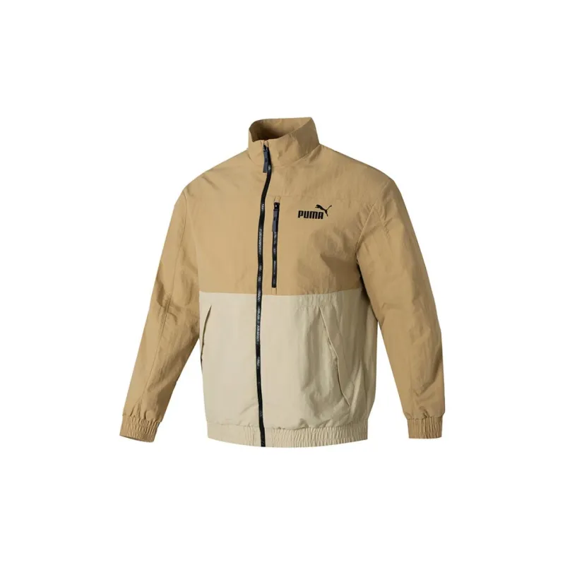 PUMA Casual Sportswear Men Set Brown Jacket+Black Pants-1
