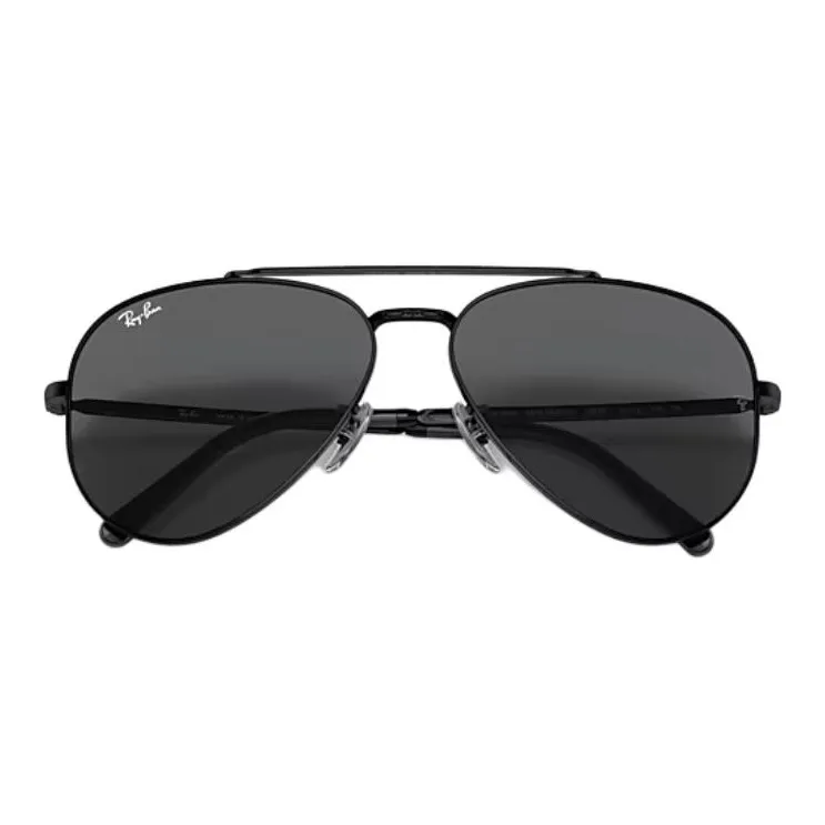 RayBan Metal Aviator Sunglasses Unisex Black-1