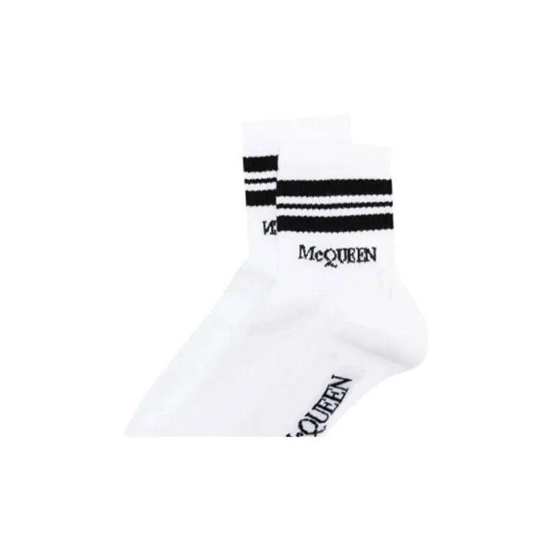 Alexander McQueen Logo Intarsia Knit Socks-2