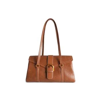 GELANNI Polyurethane Handbag Shoulder Bag Regular Unisex Brown
