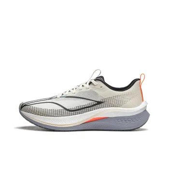 LiNing Red Hare 7 Pro Cushioned Slip Resistant Low Top Running Shoes Men's Ecru Gray