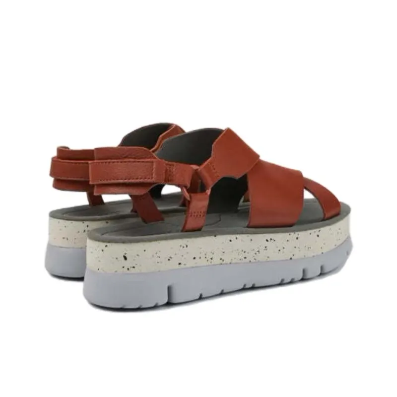 CAMPER Oruga Up One Strap Sandals Women's Red-1