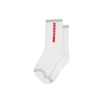 PRADA FW24 Ankle Socks Men's White