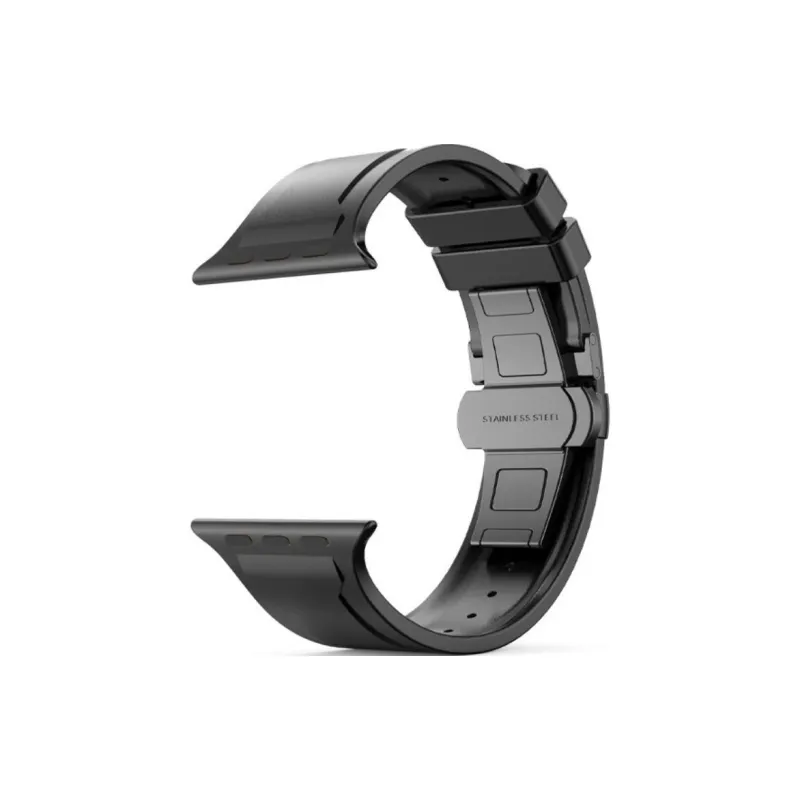 MSSM Watch Band Apple Compatibility Fluoroelastomer Material-0