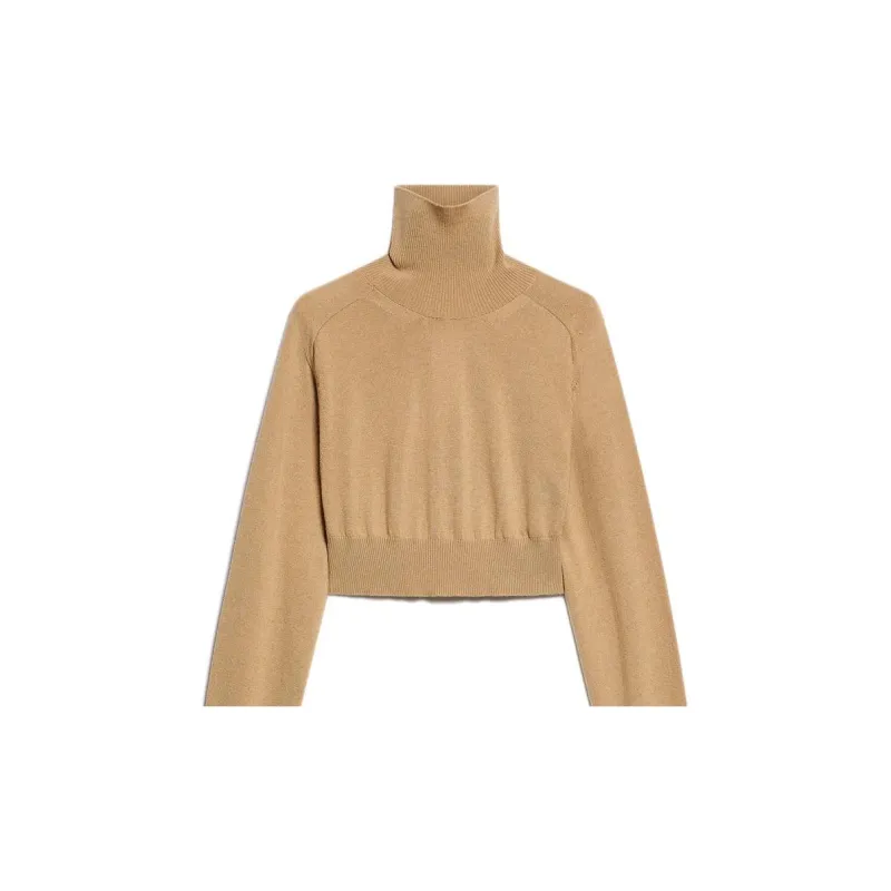 SportMax Ululato Roll Neck Cropped Jumper-3