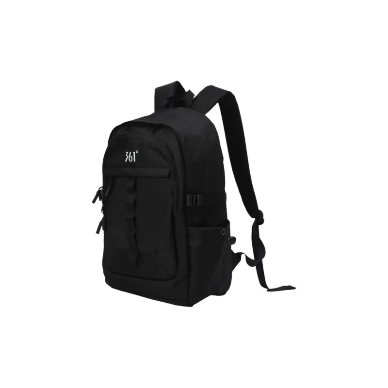 361° Polyester Backpack Travel Bag Storage Bag Regular Unisex Black/Ecru-1