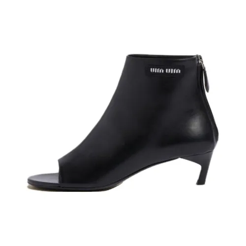 MIU MIU Ankle Boots 4.5cm Women's Black
