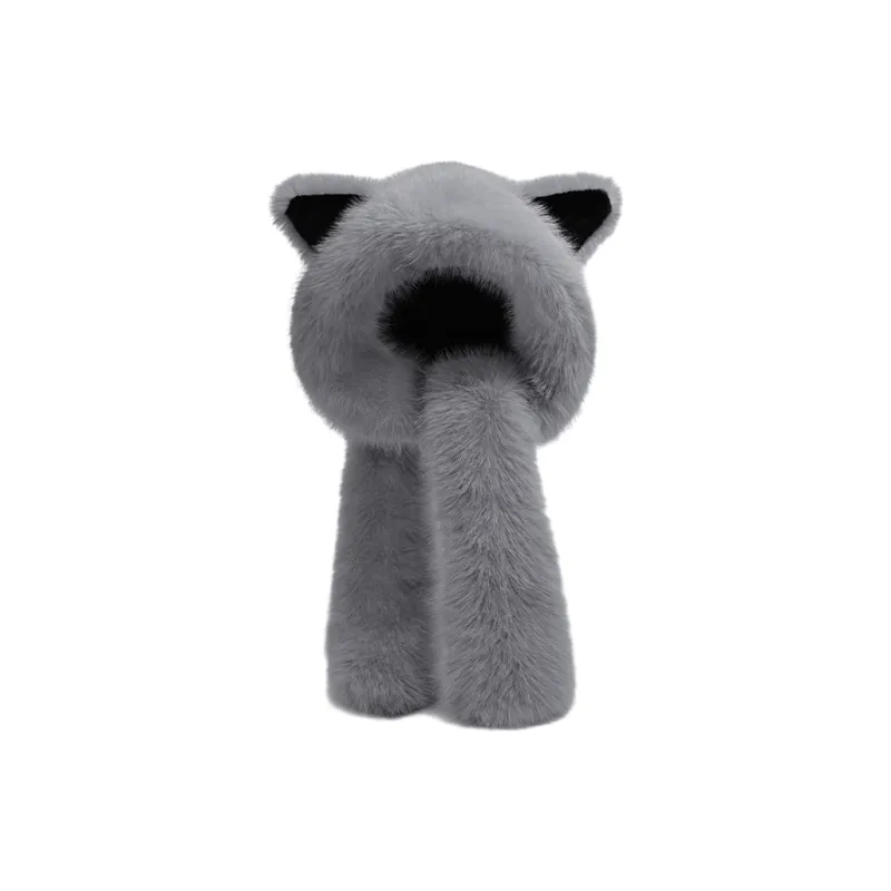 FREE RABBITⅡ Plush Hoods & Plush Hats Unisex-2