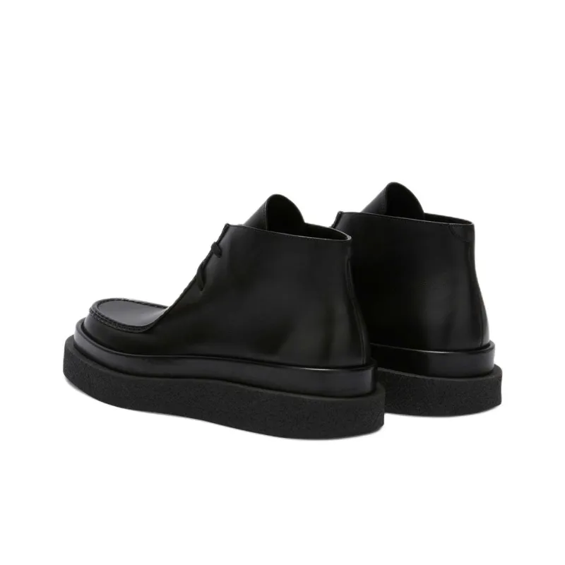JIL SANDER Para Ankle Boots Men's Black-3