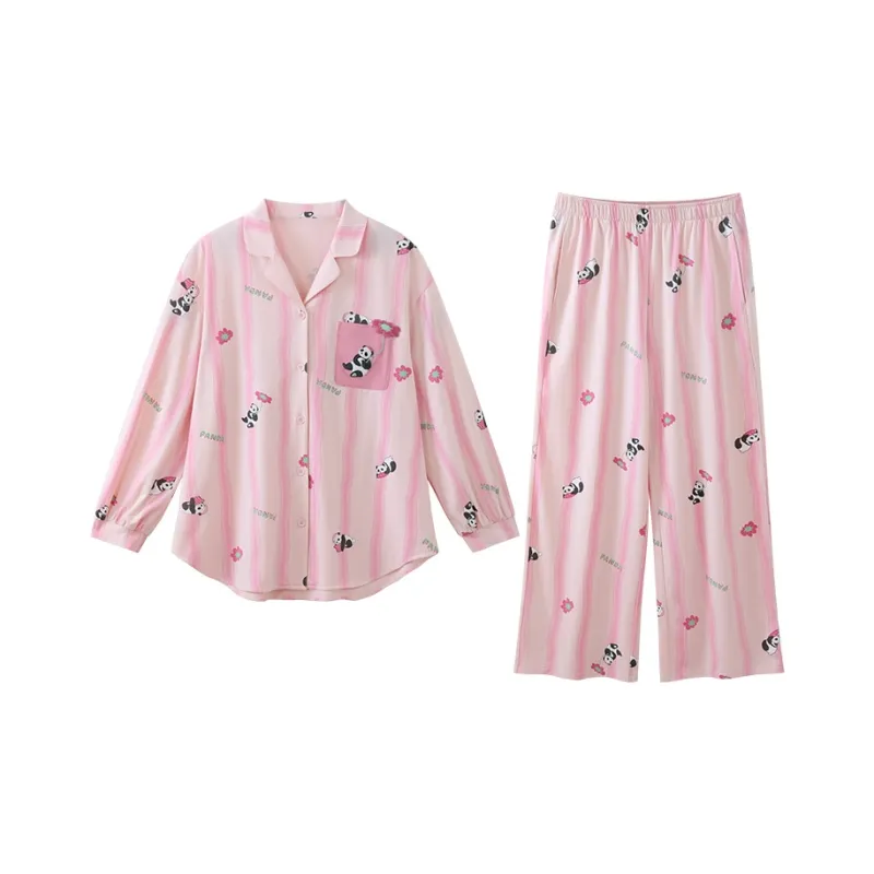 JINGYUN Deep Pajama 70 Pajama Set Women's Morning Light Pink-0